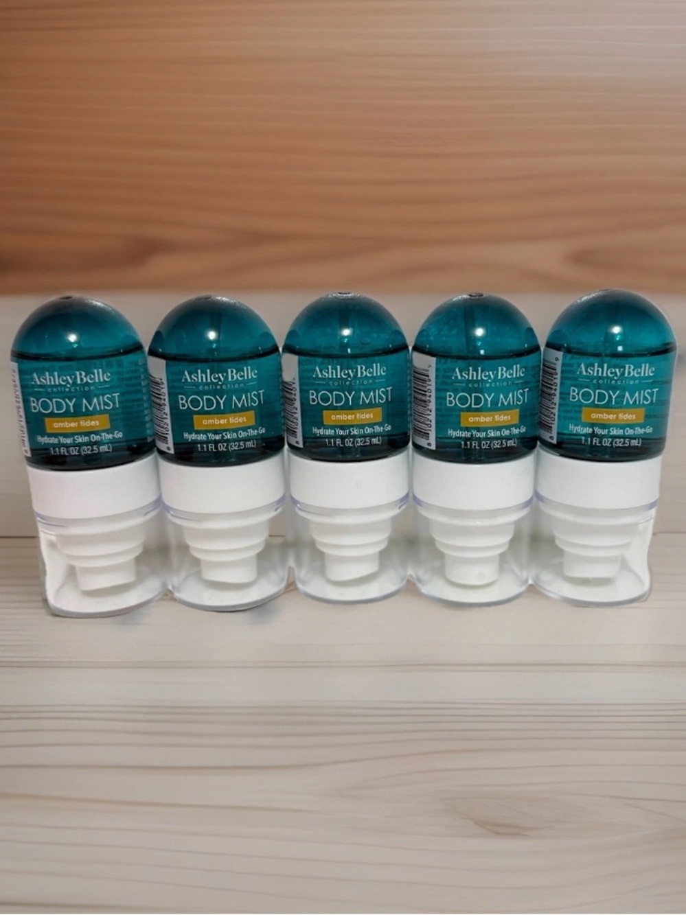 5- Ashley Belle Body Mist Amber Tides 1 oz Bundle